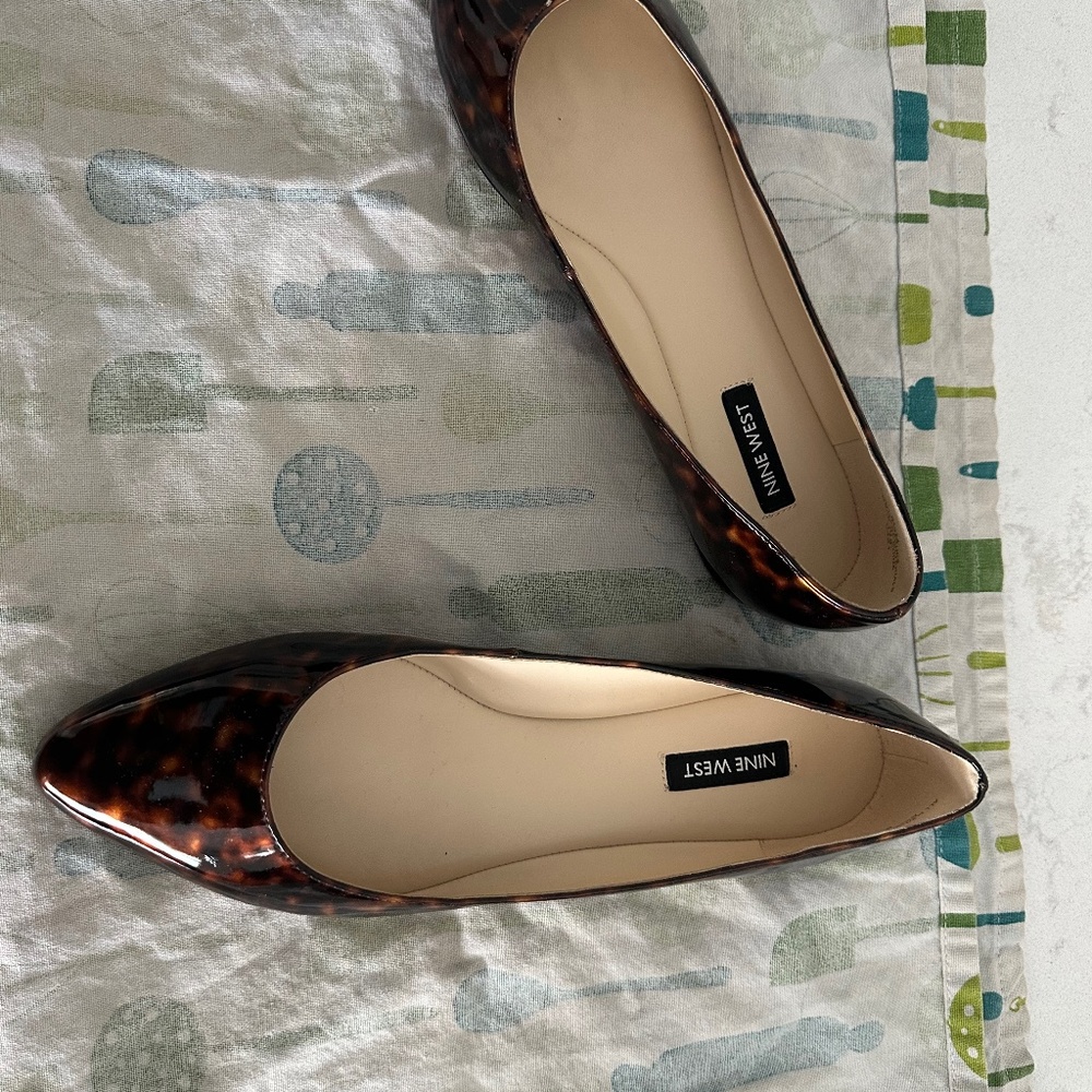 Leopard  print patent ballet flats - Nine West - 8.5